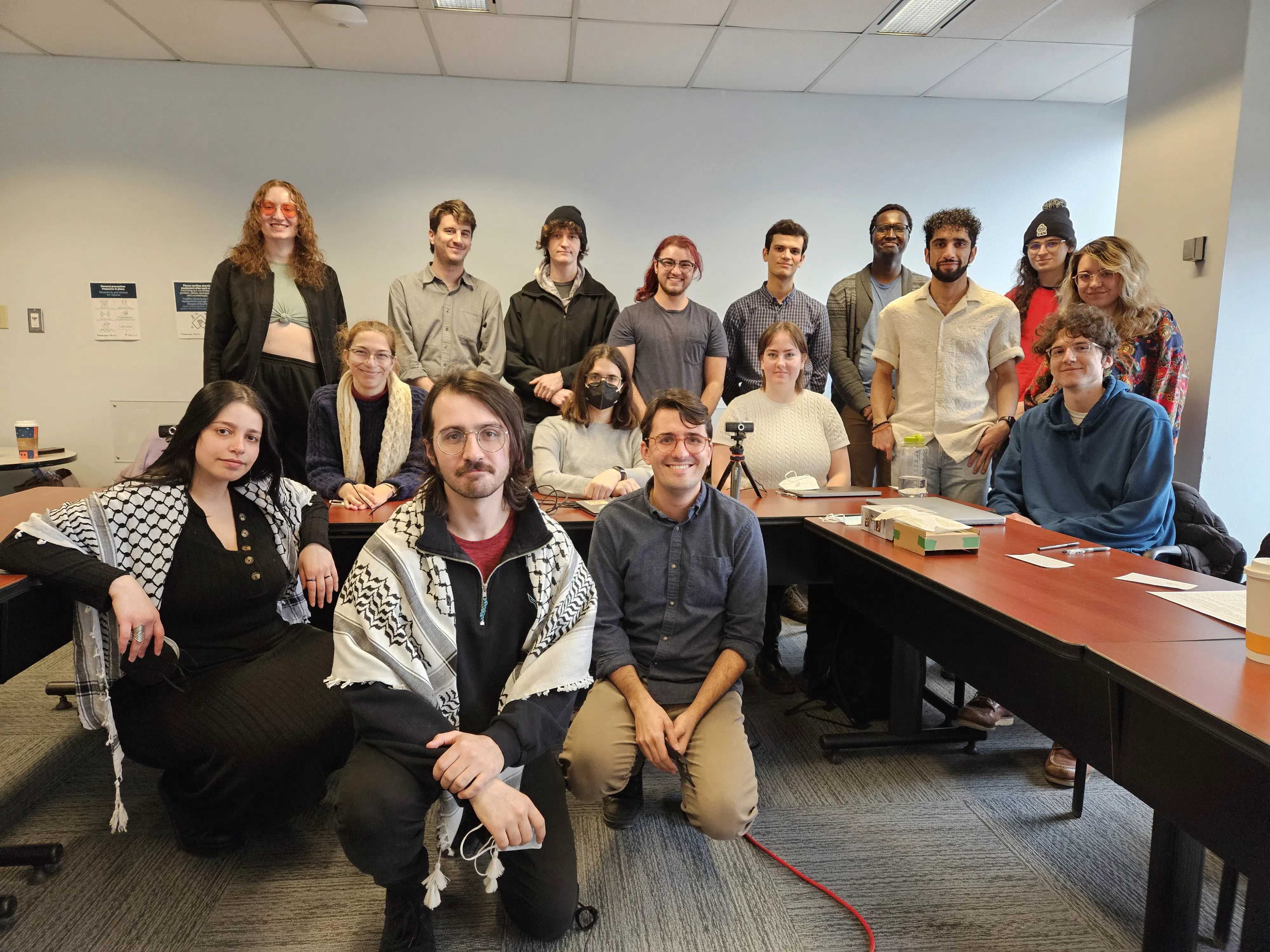 Group of McGill graduate students in negotiations